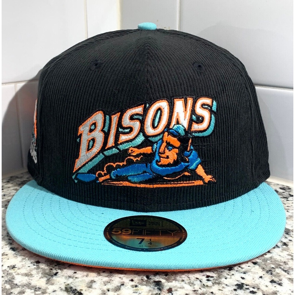 New Era Buffalo Bisons 59FIFTY MiLB 25th Anniversary Corduroy Fitted Hat 7 1/4